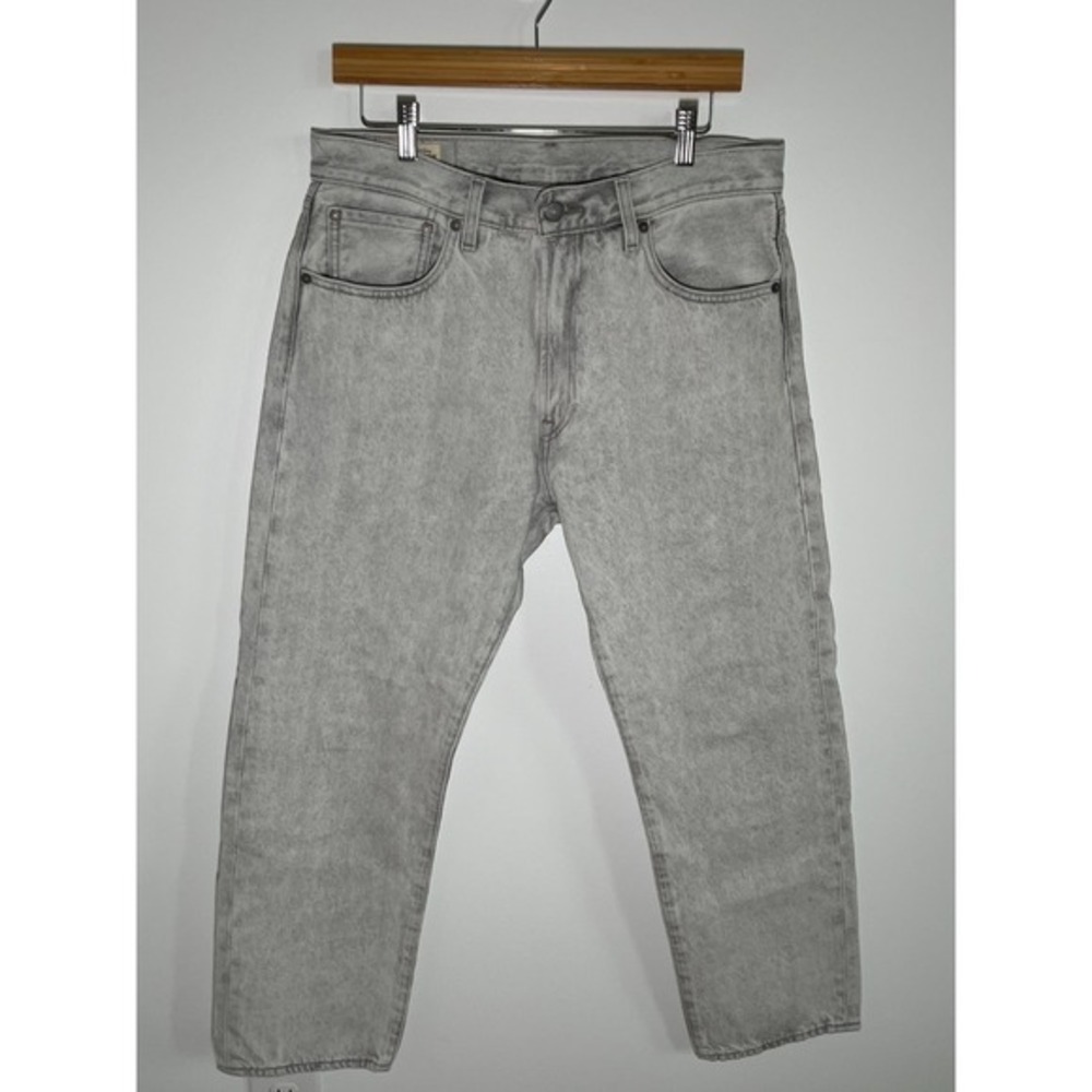 Levis 551 Jeans Womens 32‎ Stone Grey Acid Wash Straight Leg High Rise Denim
